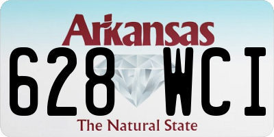AR license plate 628WCI