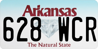 AR license plate 628WCR