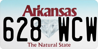 AR license plate 628WCW
