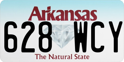 AR license plate 628WCY