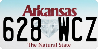 AR license plate 628WCZ
