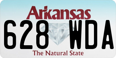 AR license plate 628WDA