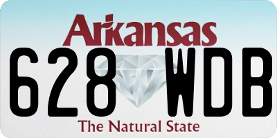 AR license plate 628WDB