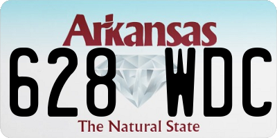 AR license plate 628WDC