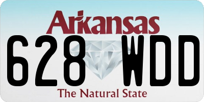 AR license plate 628WDD