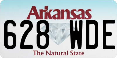AR license plate 628WDE