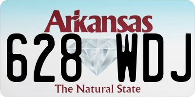 AR license plate 628WDJ
