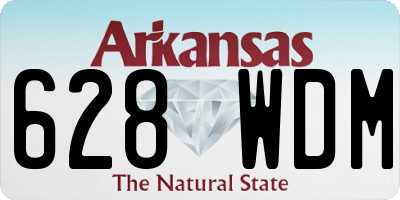 AR license plate 628WDM