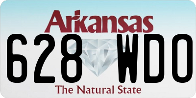 AR license plate 628WDO