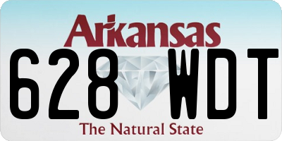 AR license plate 628WDT