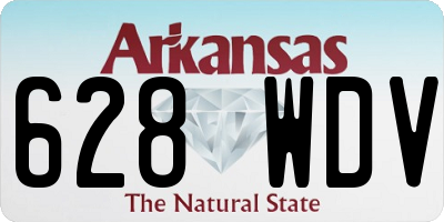 AR license plate 628WDV