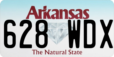AR license plate 628WDX