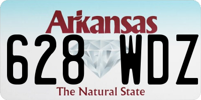 AR license plate 628WDZ