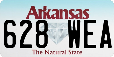 AR license plate 628WEA