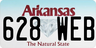 AR license plate 628WEB