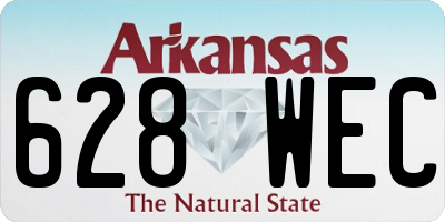 AR license plate 628WEC