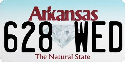 AR license plate 628WED