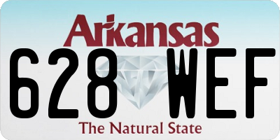 AR license plate 628WEF