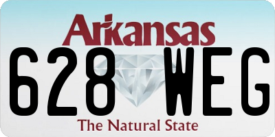 AR license plate 628WEG
