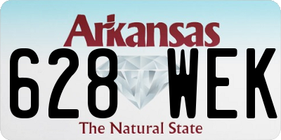 AR license plate 628WEK