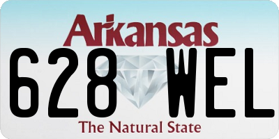 AR license plate 628WEL