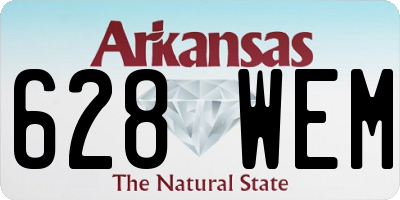 AR license plate 628WEM