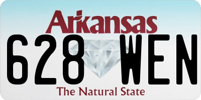 AR license plate 628WEN