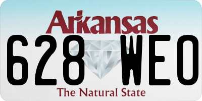 AR license plate 628WEO