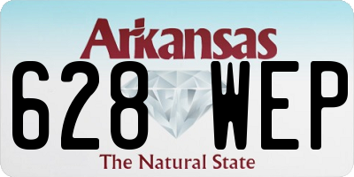 AR license plate 628WEP
