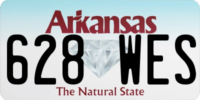 AR license plate 628WES