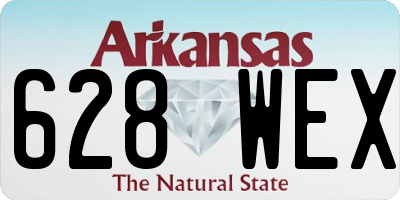 AR license plate 628WEX