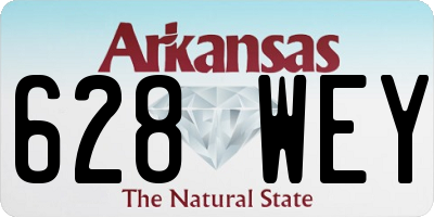 AR license plate 628WEY