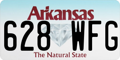 AR license plate 628WFG