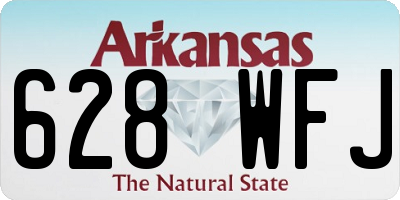AR license plate 628WFJ