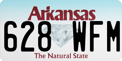 AR license plate 628WFM