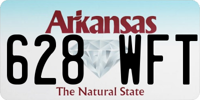 AR license plate 628WFT