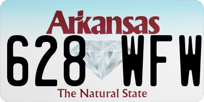 AR license plate 628WFW