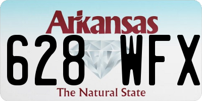 AR license plate 628WFX
