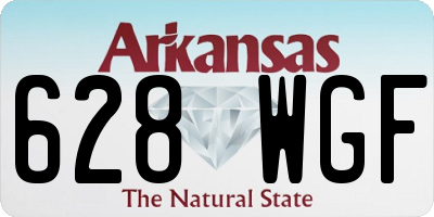 AR license plate 628WGF