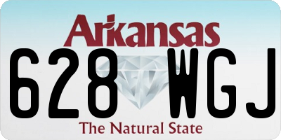 AR license plate 628WGJ