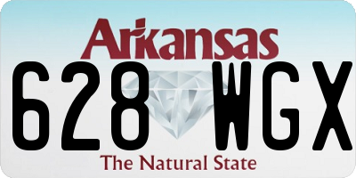 AR license plate 628WGX