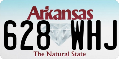 AR license plate 628WHJ