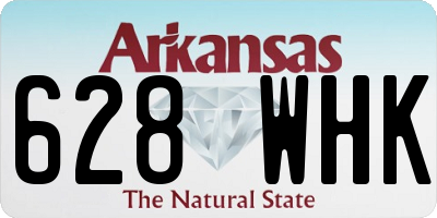 AR license plate 628WHK