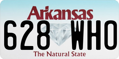 AR license plate 628WHO