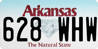 AR license plate 628WHW