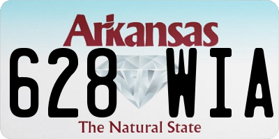 AR license plate 628WIA