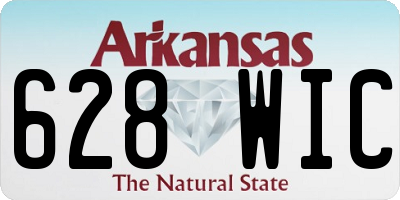 AR license plate 628WIC