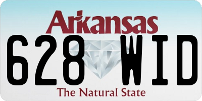 AR license plate 628WID