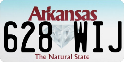 AR license plate 628WIJ
