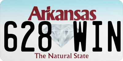 AR license plate 628WIN